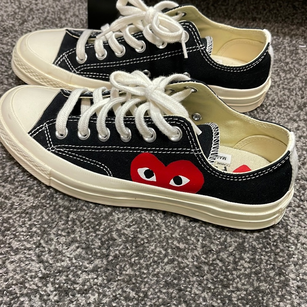 Commes de garçon for converse shoes.